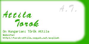 attila torok business card