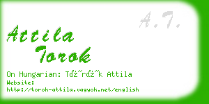 attila torok business card
